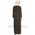 Front open embroidered abaya- Olive Green Front open embroidered abaya- Olive Green